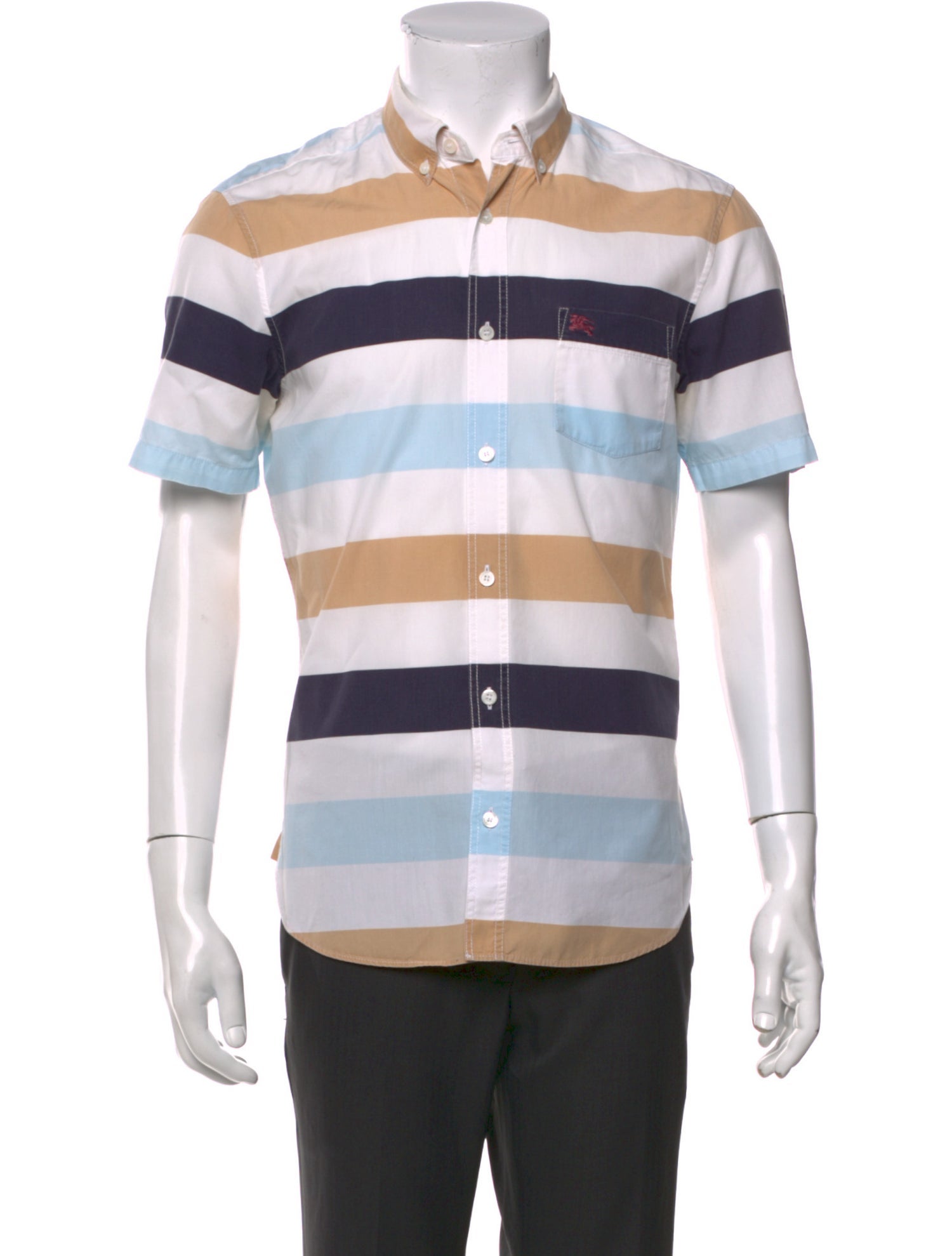 Burberry Brit Exploded Check Pattern Short Sleeve Shirt